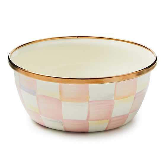 MACKENZIE-CHILDS Enamel Pinch Bowl, Small Bowl for Kitchen Ingredients, 1.5-Cup Capacity, Pink-an... | Amazon (US)