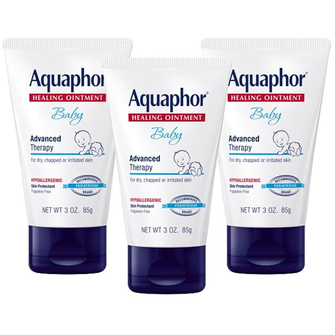 Aquaphor Baby Healing Ointment, Advanced Therapy for Chapped Cheeks and Diaper Rash, 3 oz. Tube (... | Amazon (US)