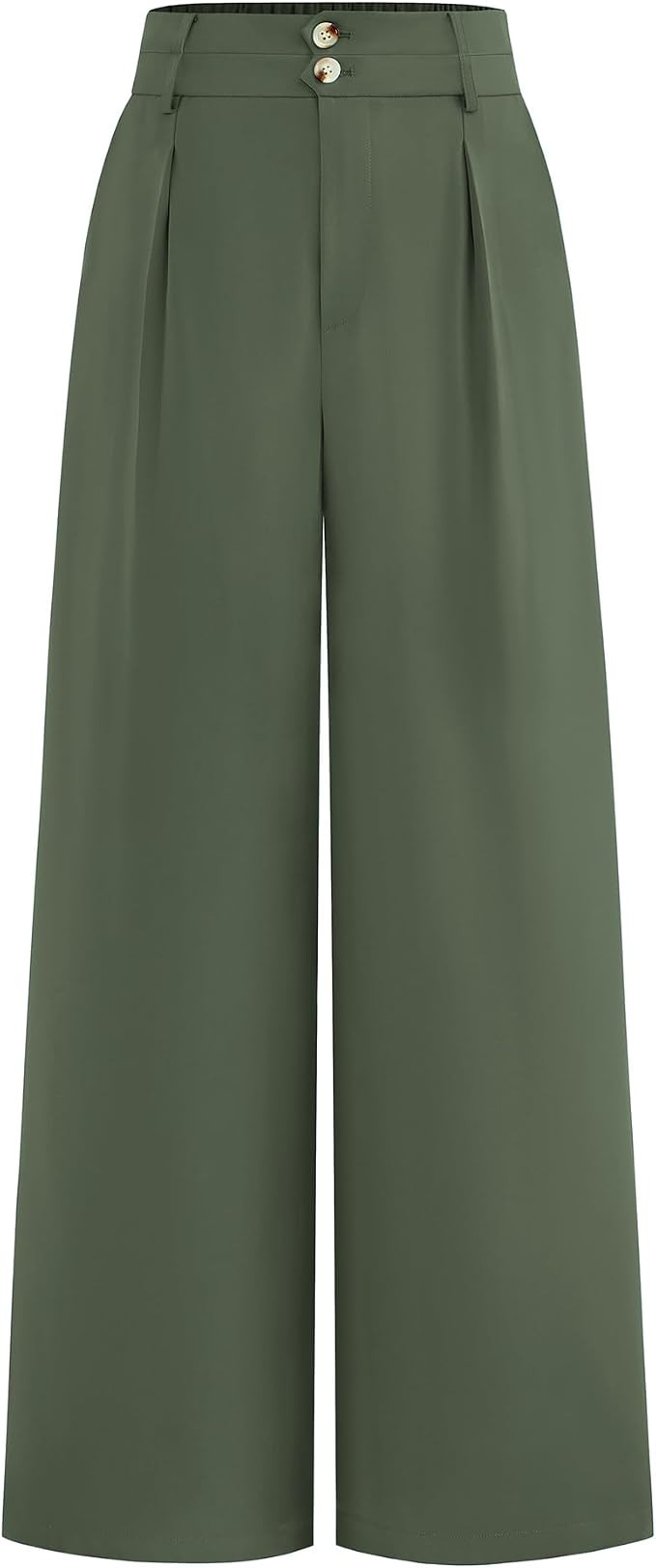 BTFBM Wide Leg Dress Pants Women Business Casual Outfits | High Waisted Palazzo Pants, Front Plea... | Amazon (US)