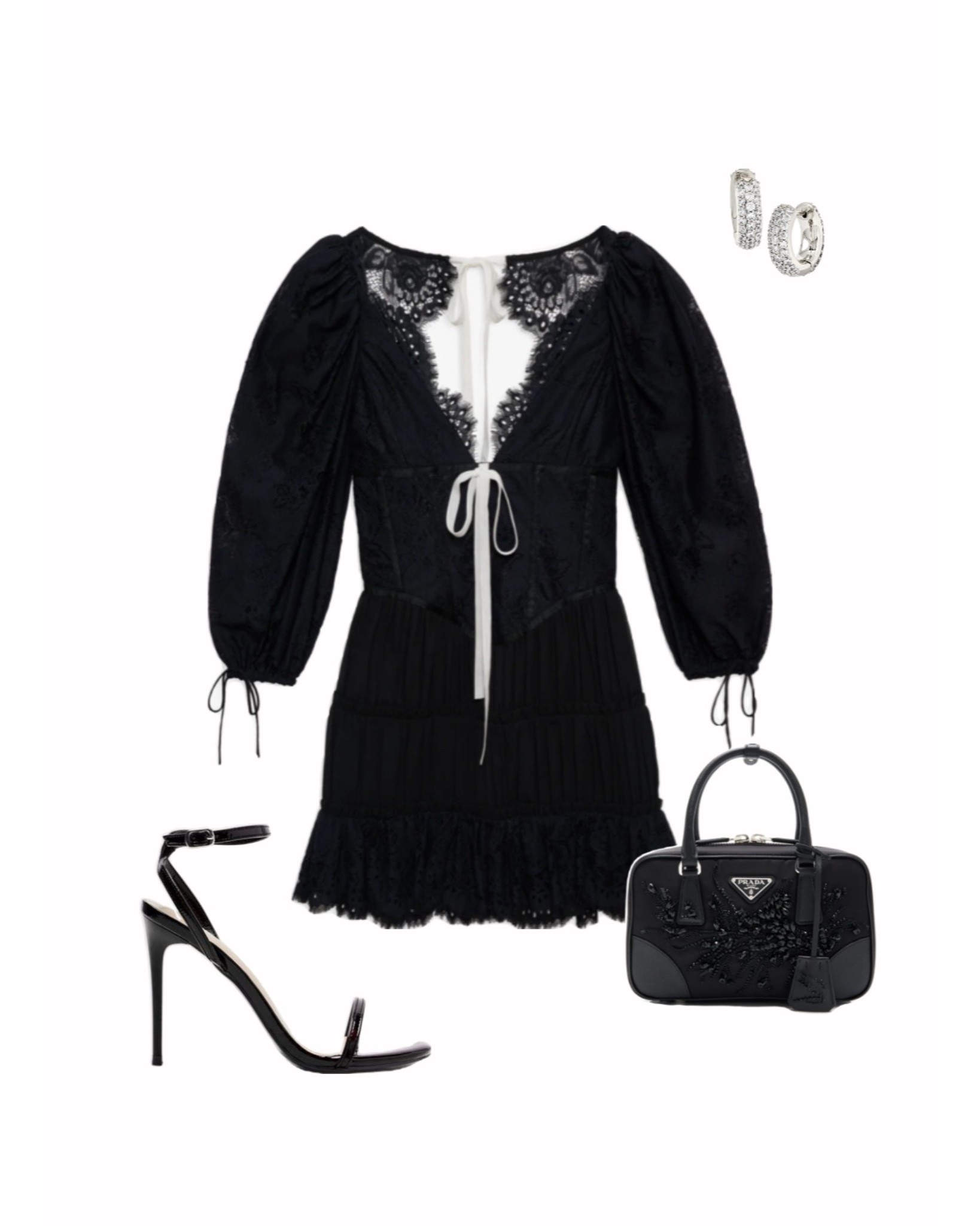 Black lace mini dress on sale! Runs tts. Perfect outfit for date night or Valentine’s Day! 

#LTKSaleAlert #LTKValentine