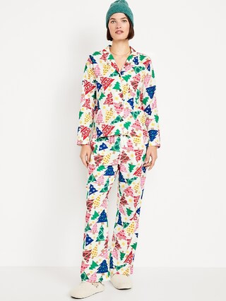 Flannel Pajama Set for Women | Old Navy (US)