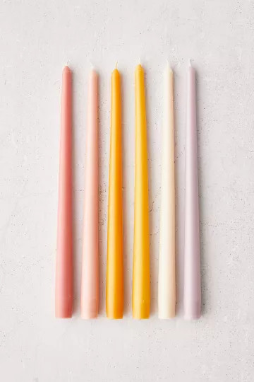 Multicolor Taper Candle - Set Of 6 | Urban Outfitters (US and RoW)