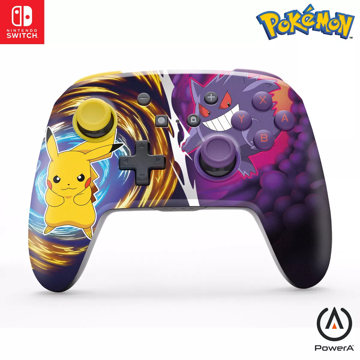 PowerA Pikachu vs Gengar Enhanced Wireless Controller - Nintendo Switch: USB & Bluetooth | Target