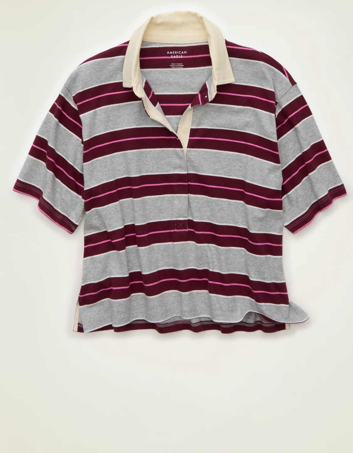 AE Striped Rugby Polo T-Shirt | American Eagle Outfitters (US & CA)