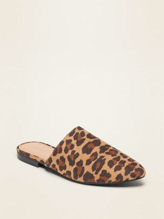 Faux-Suede Pointy-Toe Mule Flats for Women | Old Navy (US)