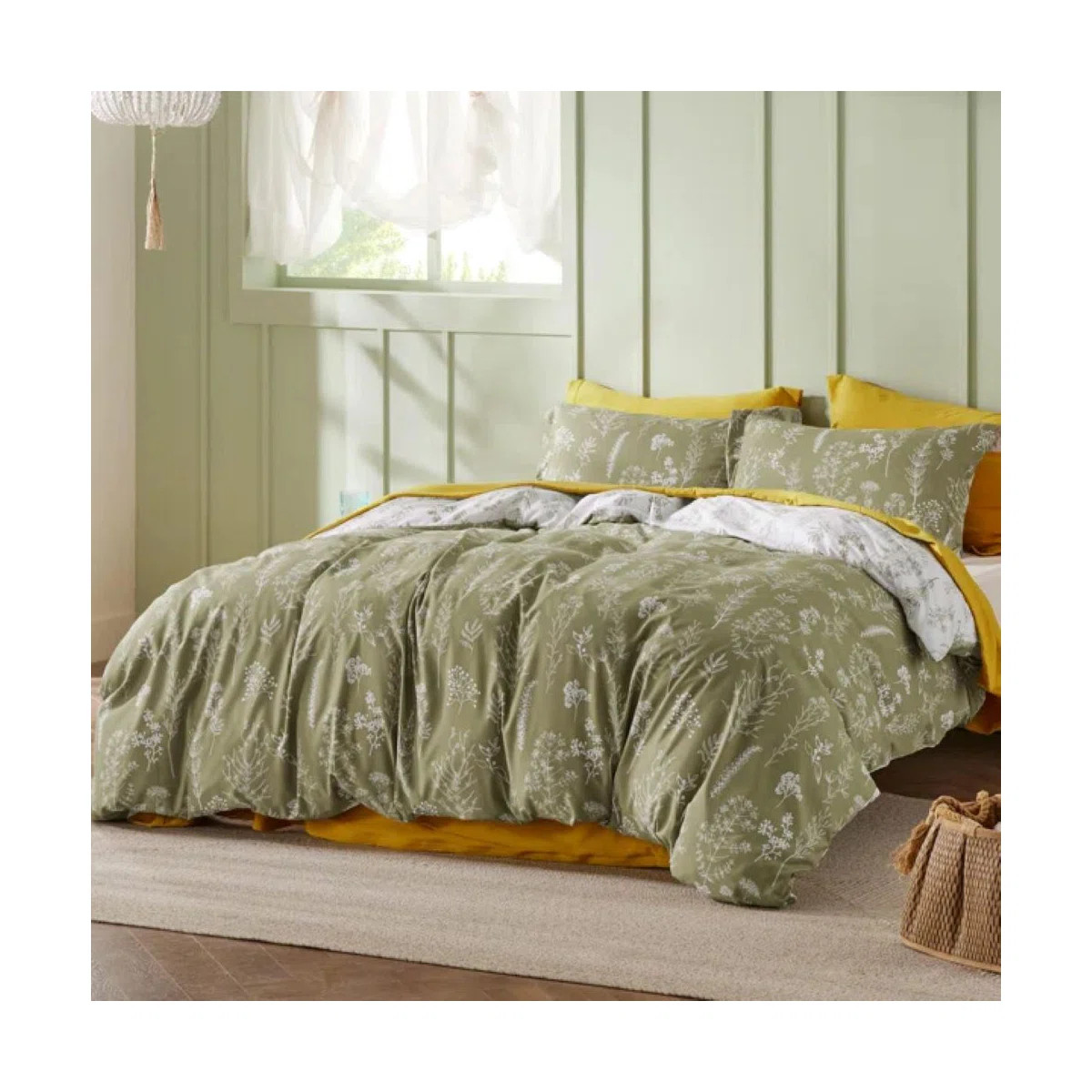 Best Seller Bedsure Comforter Set Reversible Cute Floral Bedding, 89GSM | Wayfair North America