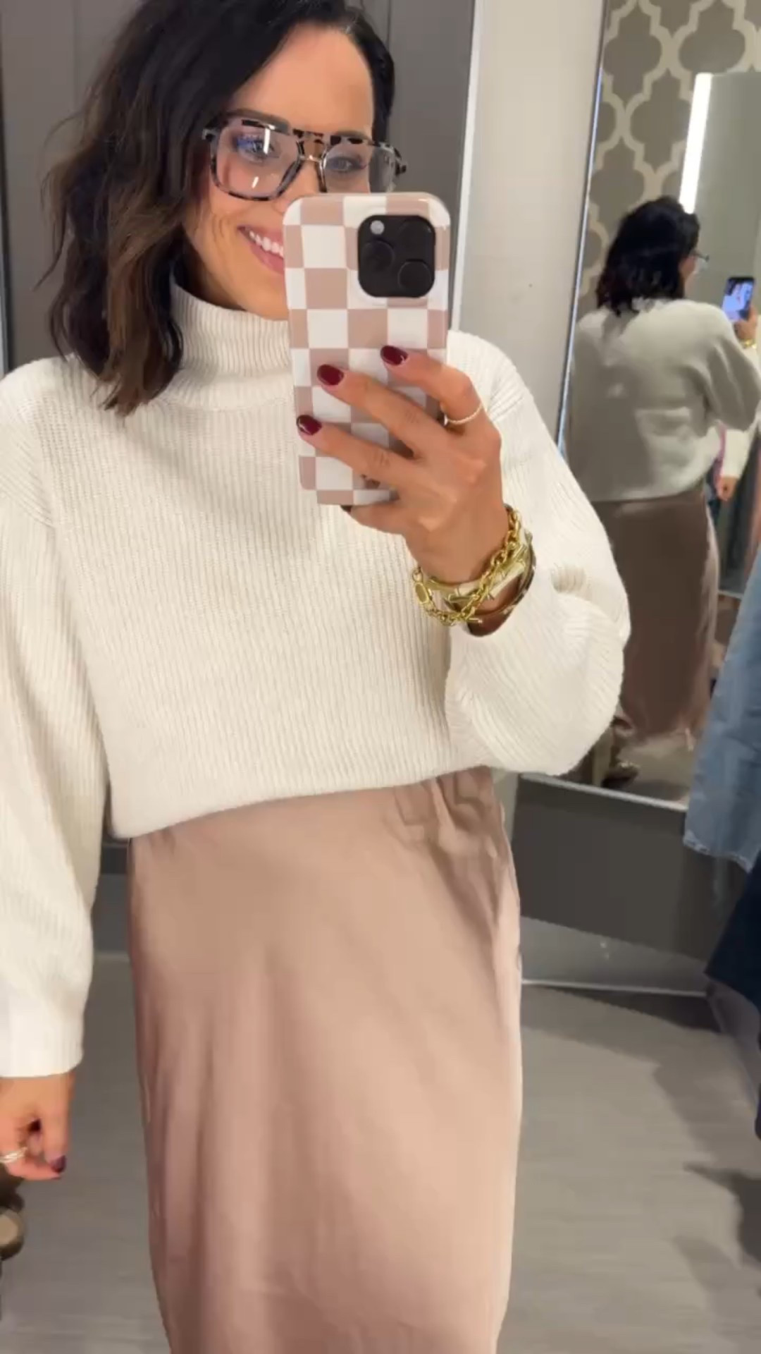 Loving this elevated outfit from Target! This long silk skirt, these gold flats, and this white sweater! I'm obsessed with everything about this outfit! Perfect for date night teacher outfits mom approved silk skirt cute target sweater sparkly flats cute elevated outfits outfit of the day mom life pink shirt target finds cute outfits date night girls day women's fashion Vintage Pickin 

#LTKmomlife #LTKdayinmylife #LTKootd