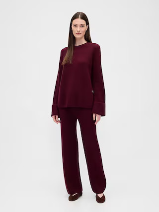 CashSoft Shaker-Stitch Sweater Pants | Gap (US)