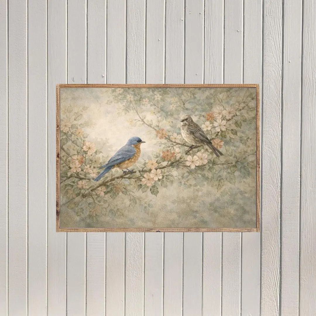 Springtime Serenity Canvas Printed Sign - Etsy | Etsy (US)