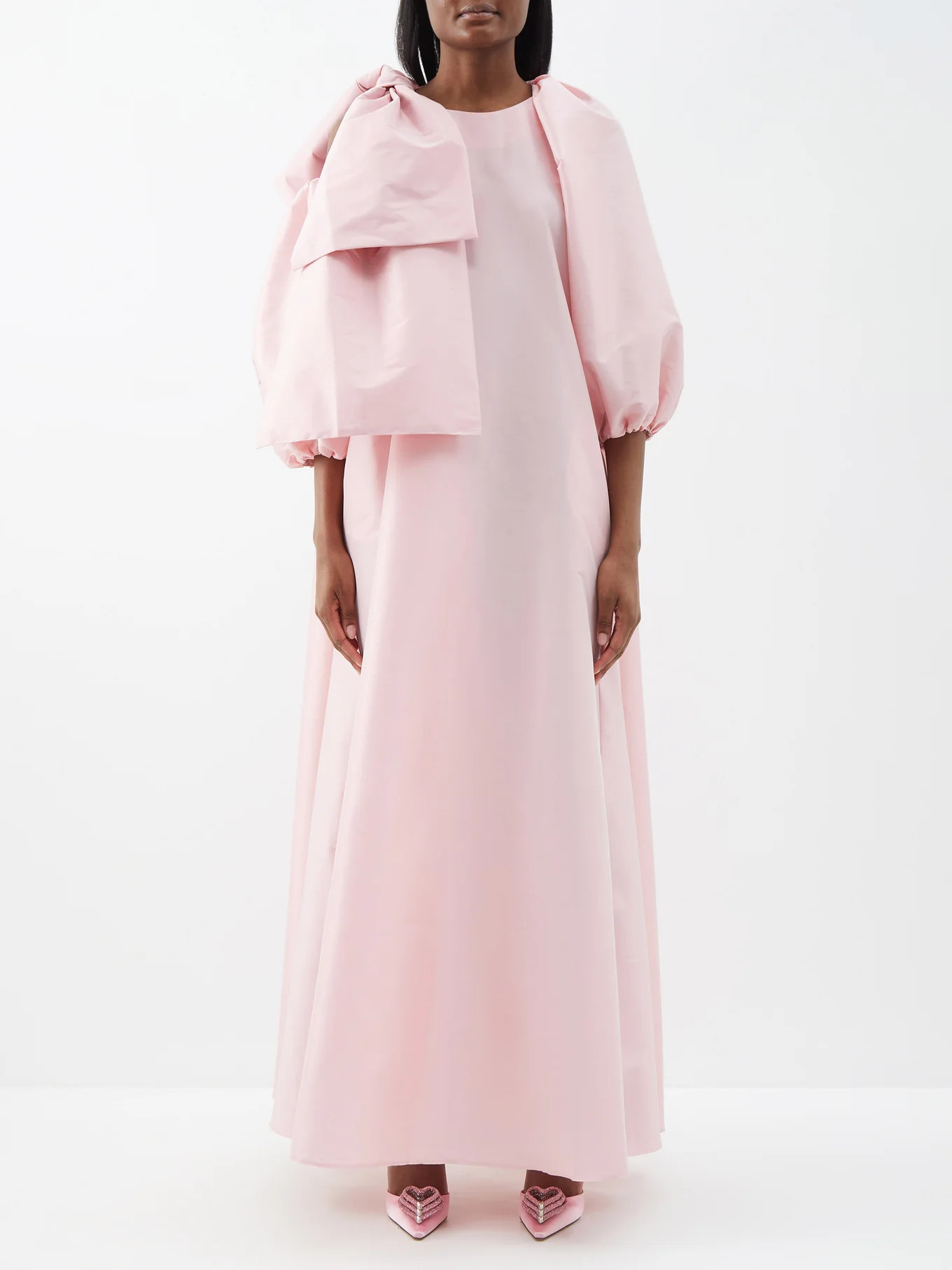 Victoria cutout-shoulder bow taffeta gown | BERNADETTE | Matches (US)