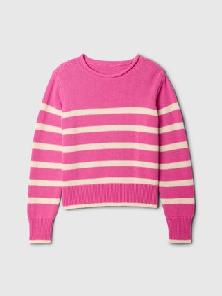 Kids Relaxed Shrunken Roll Neck Sweater | Gap Factory