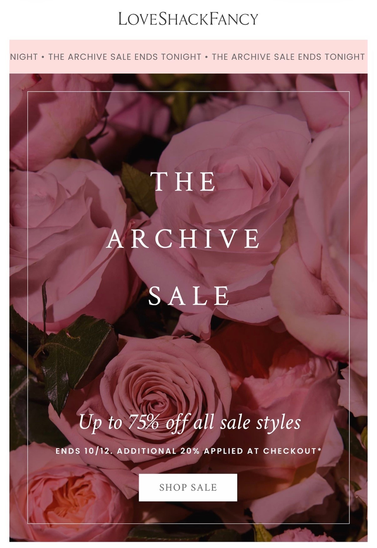 The Love Shack Fancy fall sale ends now