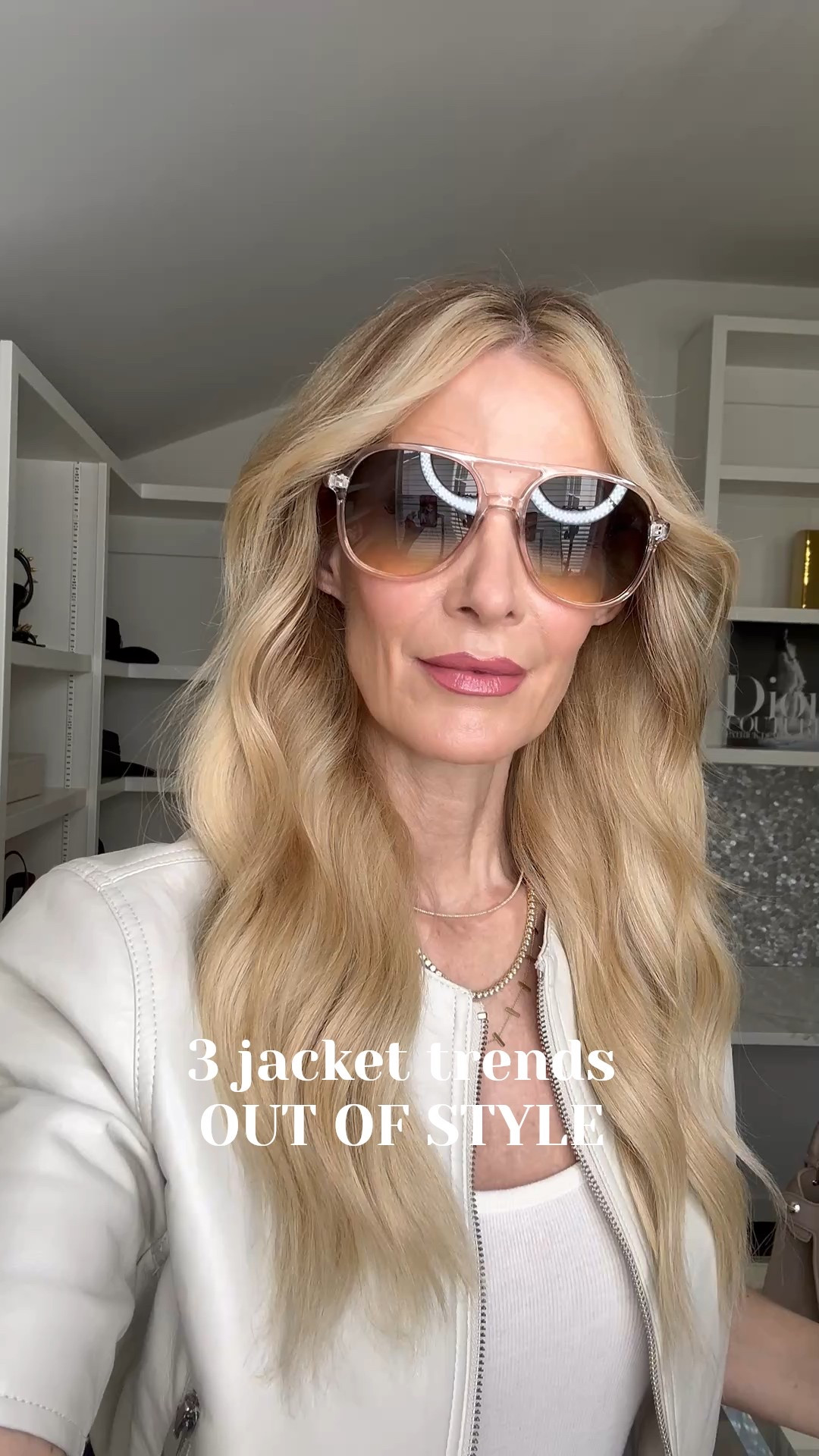 Jacket trend #1 to stop wearing: moto jackets with tons of hardware. All those extra zippers and snaps can feel dated and busy.

Instead, try a minimal, modern vegan leather jacket like this cropped short-sleeve style from Ever Eve. The neutral color goes with everything (it comes in black too!) and it runs true to size — I’m in an XS.

Paired with my AGOLDE Lena jeans (size 24) for the most slimming, flattering fit. Such an easy swap that instantly feels more current 🤍

#LTKOver40 #LTKootd #LTKgrwm