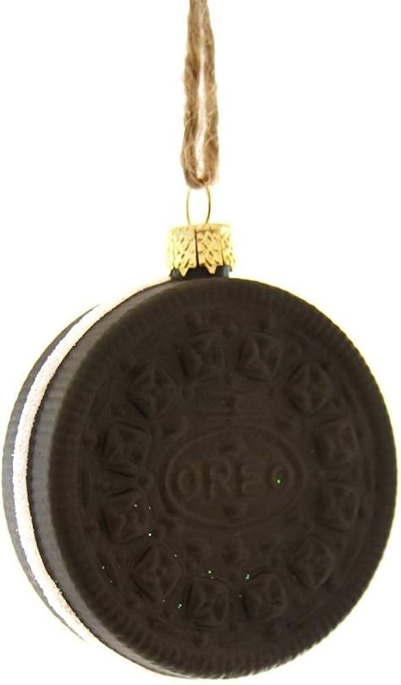 Chocolate Filled Cookie Sandwich Faux Food Glass Christmas Ornament | Amazon (US)