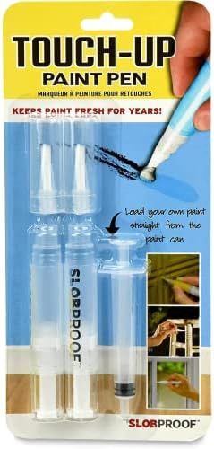 Slobproof Touch-Up Paint Pen | Fillable Paint Brush Pens for Interior Paint Touch Ups to Drywall,... | Amazon (US)