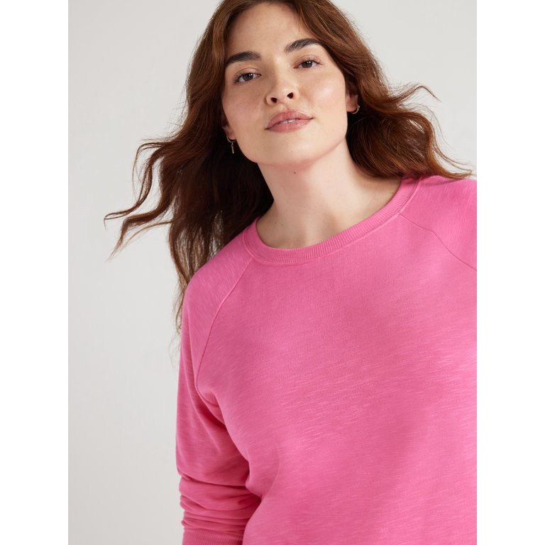 Joyspun Women's Fleece Sleep Top and Wide Leg Pants Pajama Set, 2-Piece, Sizes S to 3X | Walmart (US)