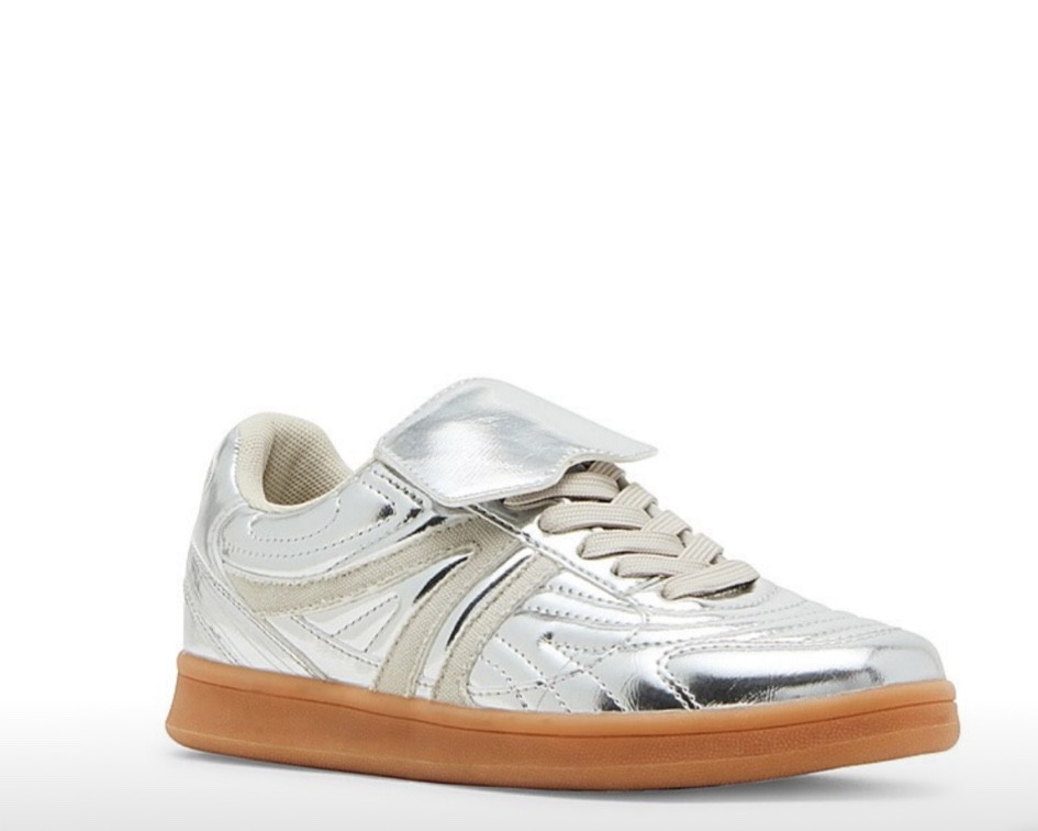 silver sneakers 