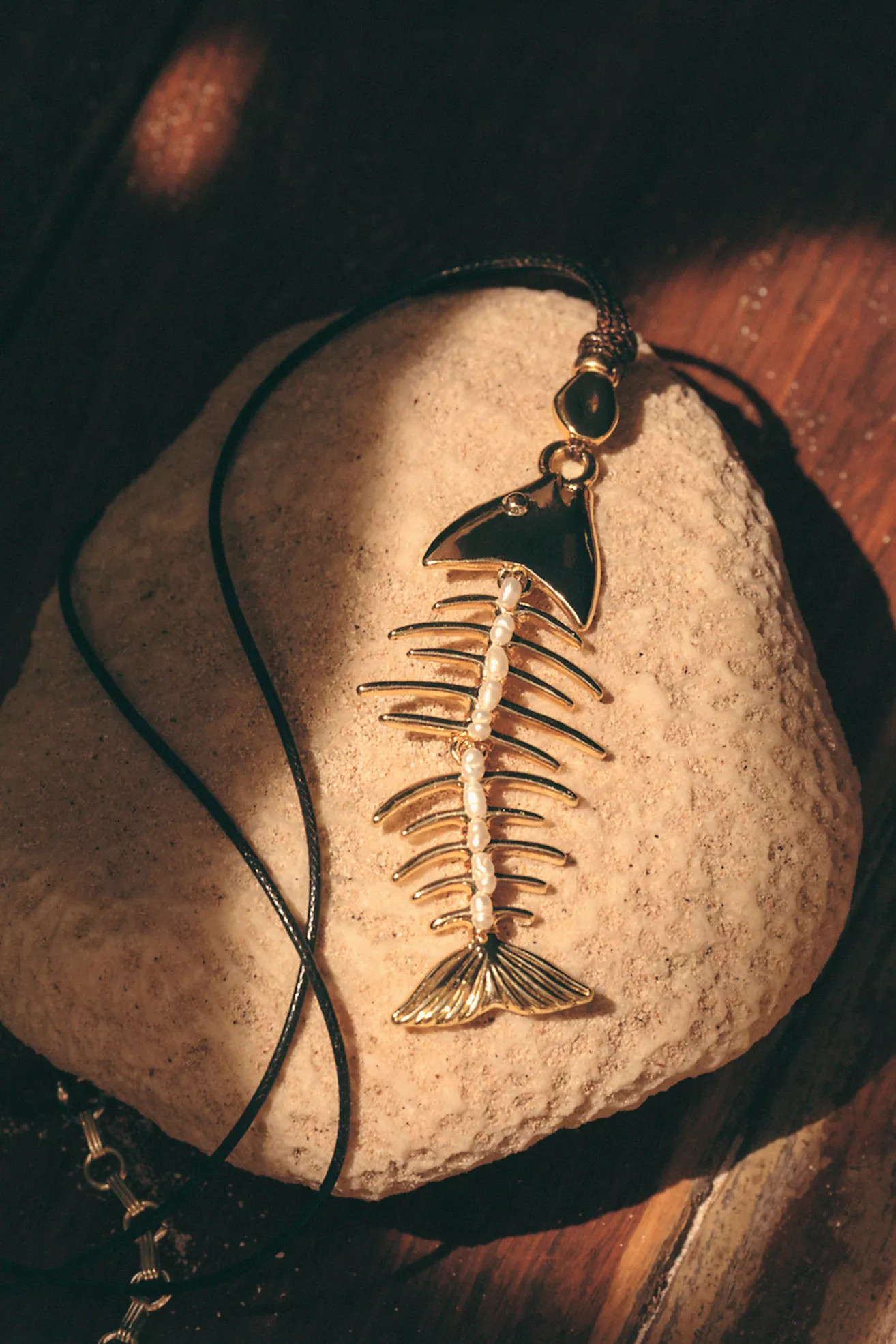 Fish Pendant Cord Necklace | Anthropologie (US)