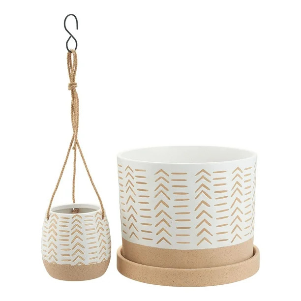 Better Homes & Gardens Rebecca 6/12inch Nested Planters, Multiple Colors, 2-Pack | Walmart (US)