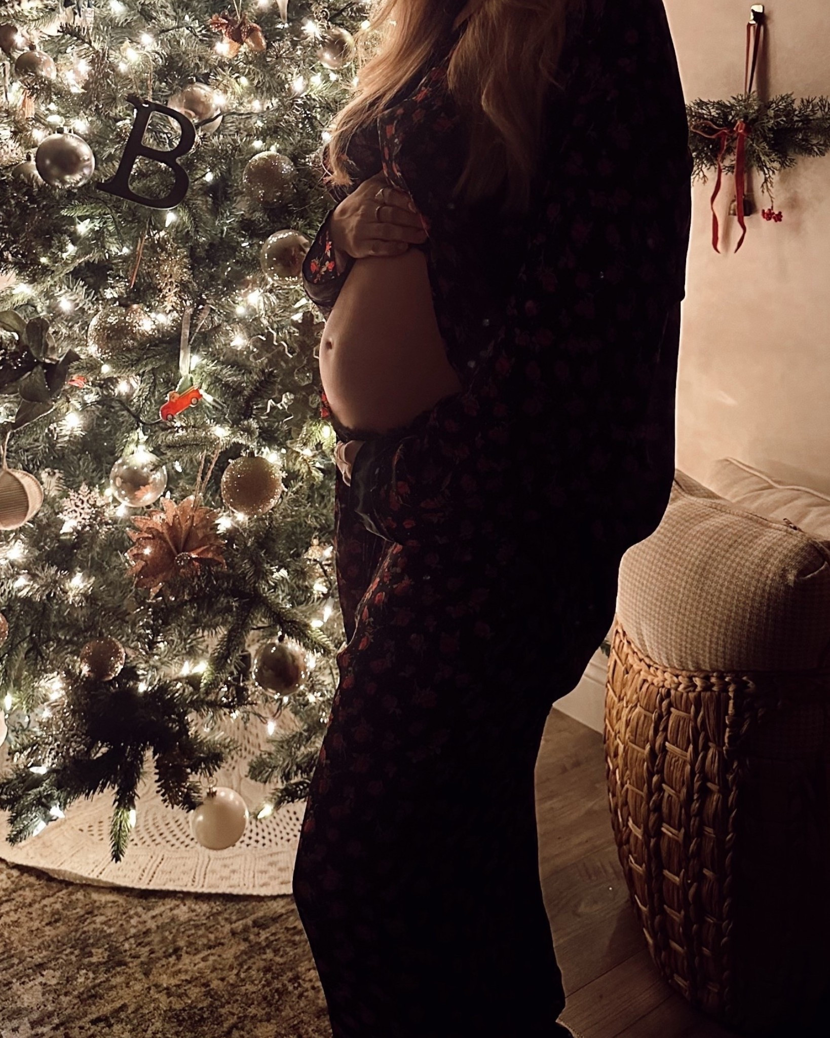 Standing by the tree, thinking about Mary — carrying the greatest gift the world would ever know 🤍✨

Christmas is a reminder of Jesus’ birth and God’s perfect plan. So thankful for this season, this baby, and all of you. PJ sets linked 🎄

#LTKHoliday #LTKBaby #LTKBump