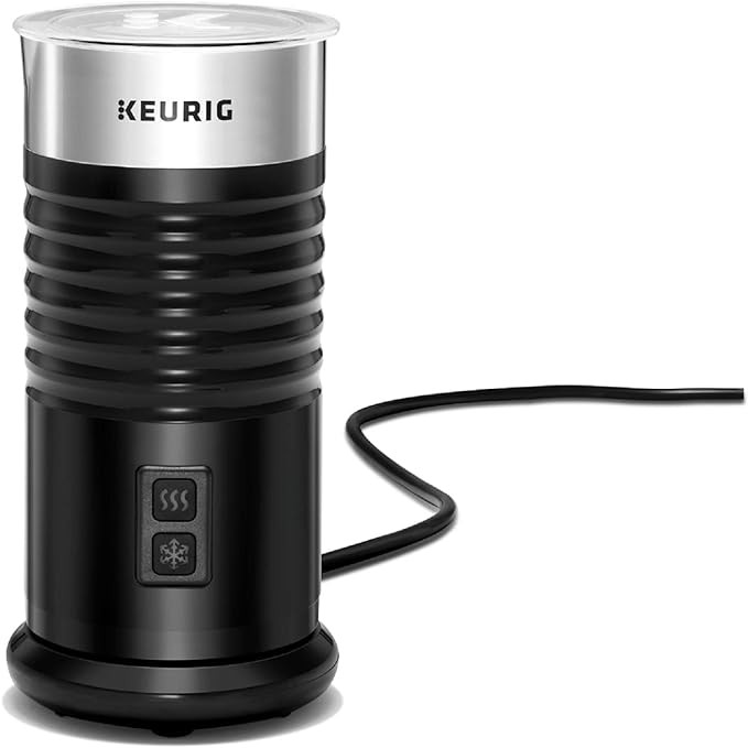 Keurig Standalone Frother Works Non-Dairy Milk, Hot and Cold Frothing, 6 oz, Black | Amazon (US)