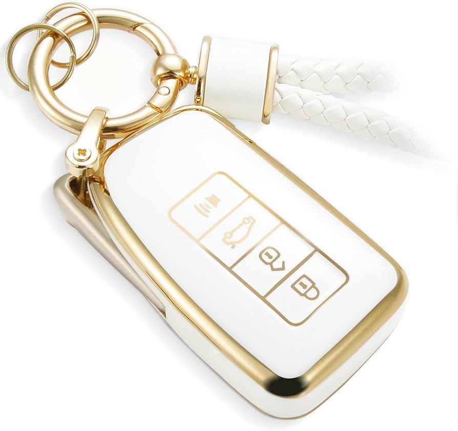 for Lexus Key Fob Cover with Metal Braided Keychain, Upgraded Soft Case for GS GS-F ES IS IS-F RC... | Amazon (US)