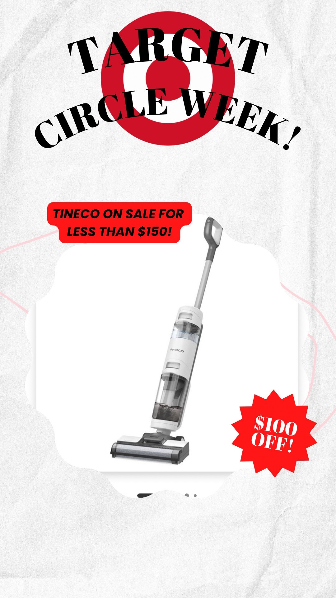 Target circle week deal! $100 off this Tineco iFloor 3 makes it less than $150!! (must be a target circle member to view the deal)

#LTKSaleAlert #LTKHome