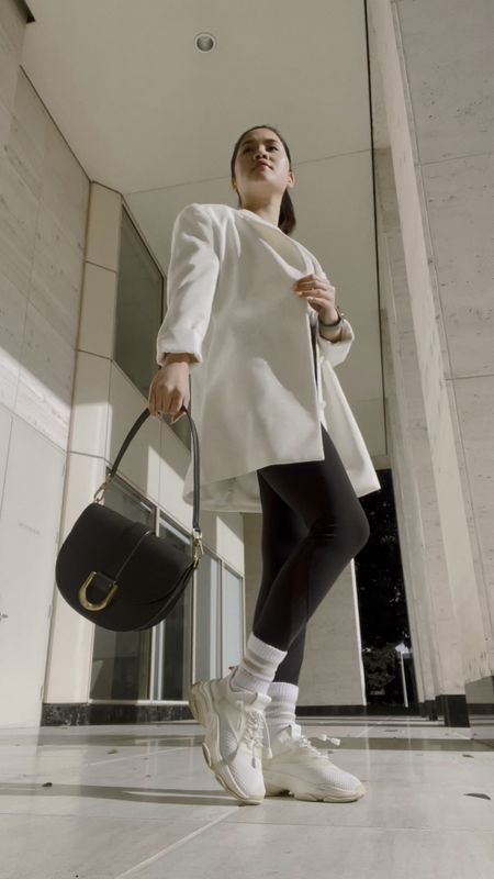 Corporate meeting then gym outfit idea ✨🩵 wearing Charles and Keith bag with GRLFRNDA oversized white blazer and Lululemon leggings 🤍✨

#LTKstyletip #LTKworkwear #LTKFestival