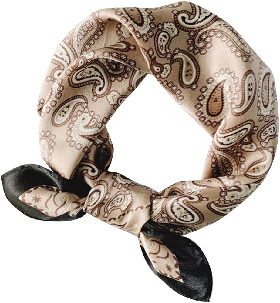 MEISEE Mulberry Silk Scarfs Women Small Square Scarf 21" x 21" Breathable Lightweight Neckerchief... | Amazon (US)