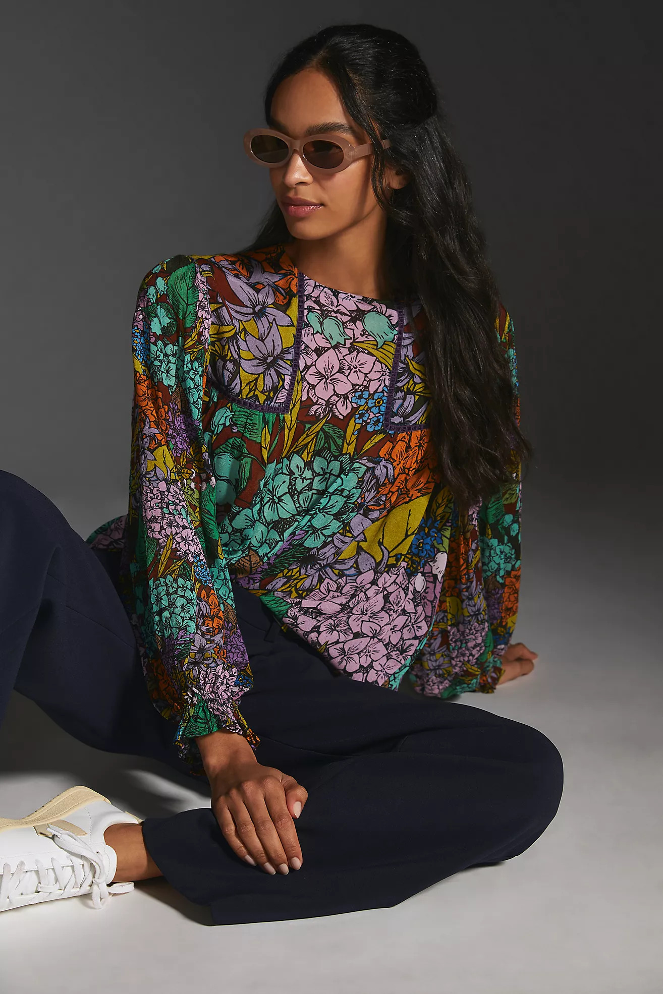 Bl-nk Miranda Peasant Blouse | Anthropologie (US)