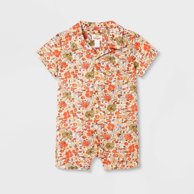 Baby Boys' Floral Romper - Cat & Jack™ | Target