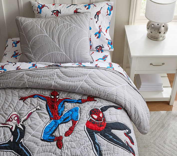 Marvel's Spider-Man Quilt &amp; Shams | Pottery Barn Kids