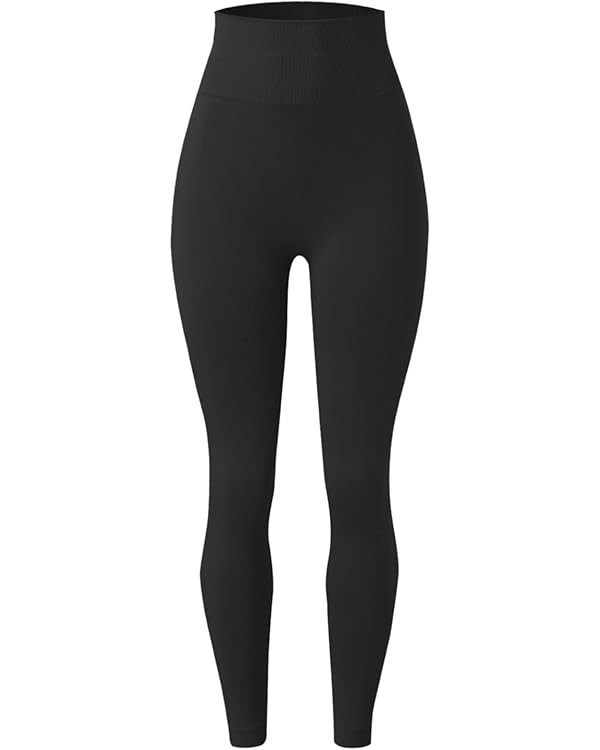 XIAOBU Workout Leggings Women's High Waist Butt-Lifting Stretch Slim Yoga Pants Solid Casual Spor... | Amazon (US)