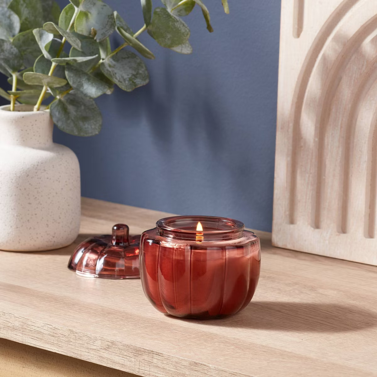 Glass Figural Pumpkin Warm Cider and Cinnamon - Threshold™ | Target