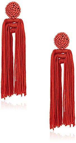 Panacea Women's Red Nylon Tassel Drop Earrings, Red/Blue, 4 | Amazon (US)