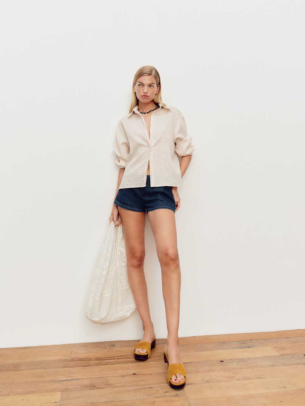 June 2" Low Rise Denim Short | Reformation (Global)