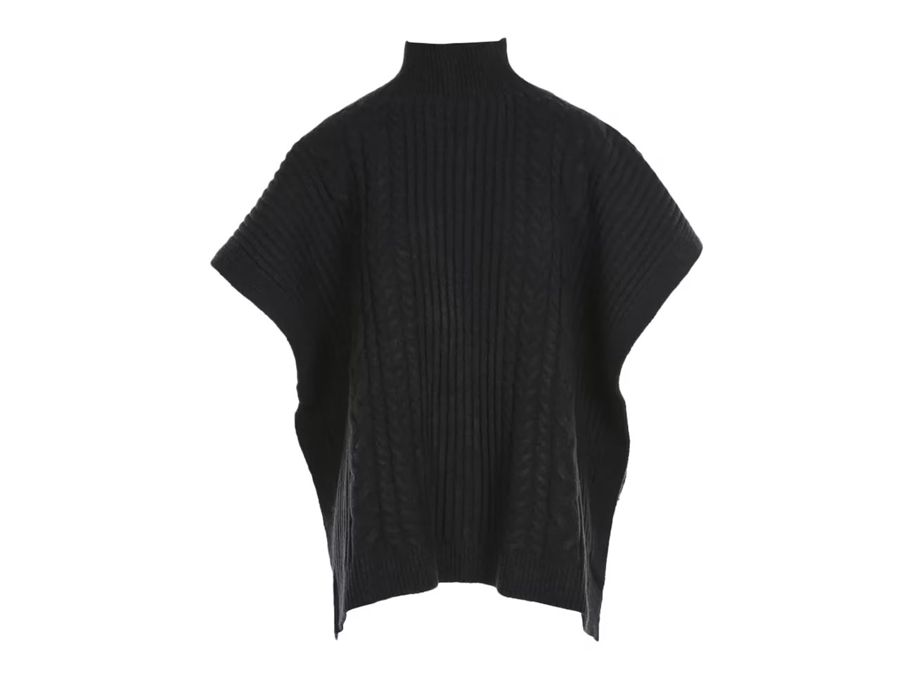 Kelly & Katie Mockneck Cable-Knit Poncho | DSW