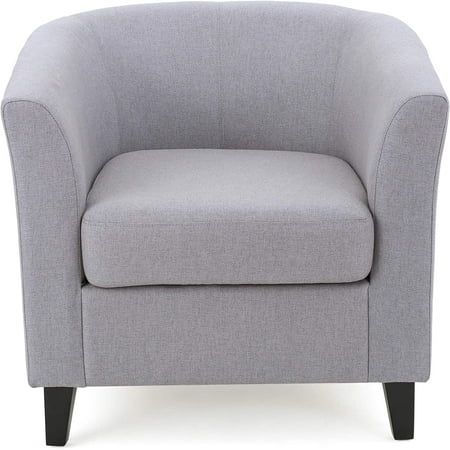 Fabric Club Chair Light Grey Chair Accent Barrel Chair for Living Room Club Chair Suitable for bedro | Walmart (US)