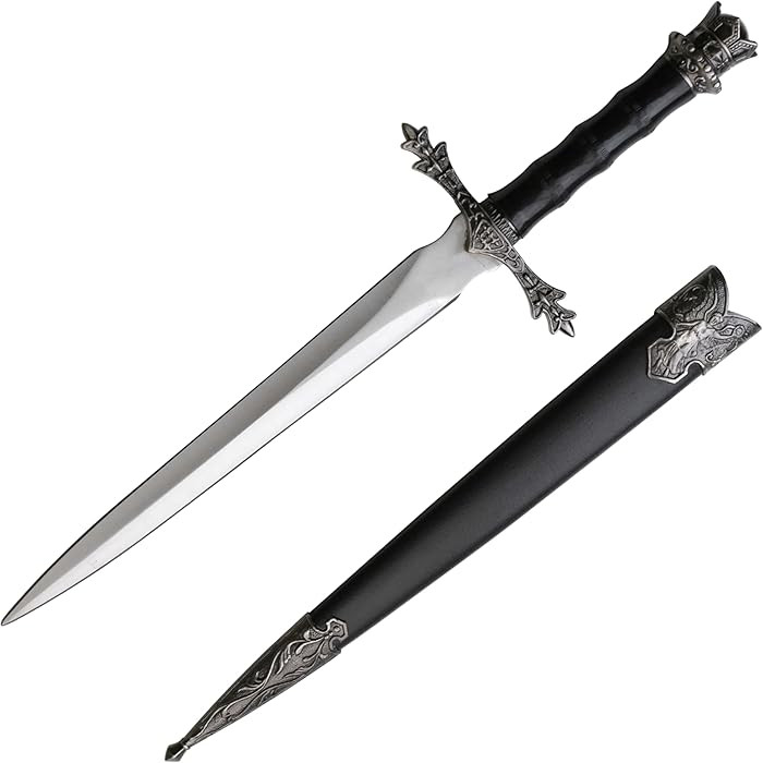 MASTER USA – Medieval Mini Short Sword, Stainless Steel Blade with Cast Metal Handle, Wood Scab... | Amazon (US)