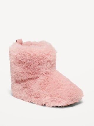 Unisex Faux-Fur Booties for Baby | Old Navy (US)