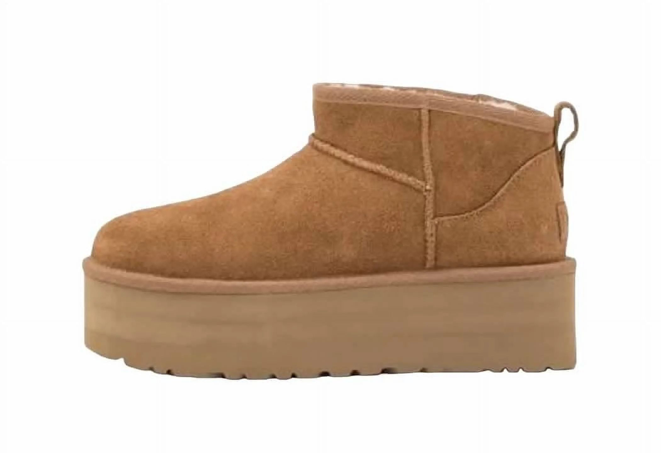 Shoes8teen Platform Mini Boot For Women Short Ankle Boot Fur Fleece Lined Sneakers ROZY Chestnut ... | Walmart (US)