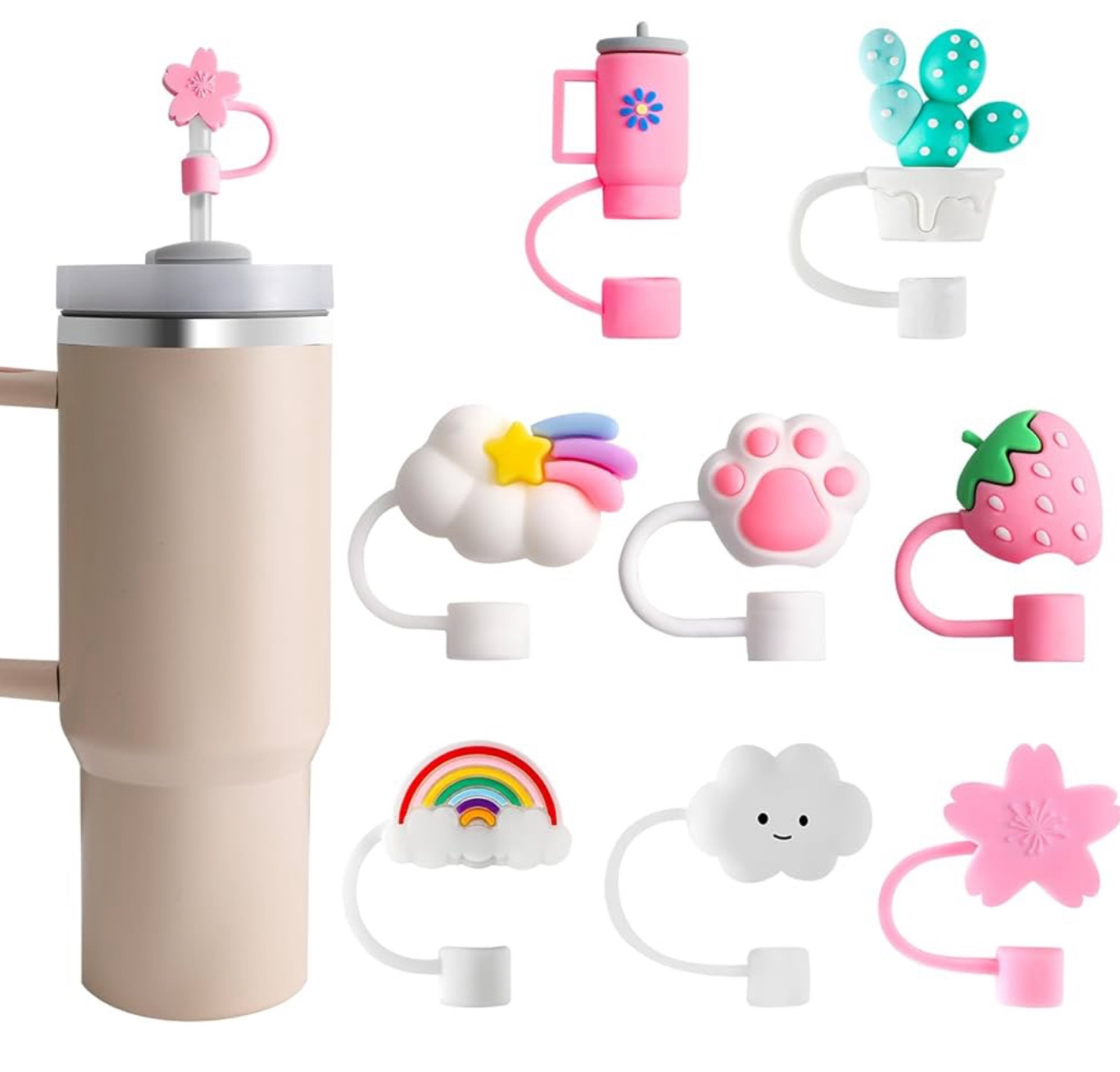 20% off 🎉

8 PCS Straw Cover, Straw Toppers for Stanley 30&40 Oz Tumbler, Cute Straw Caps in Various Shapes Silicone Straw Covers Cap for 0.4 Inch/10 mm Straw Tips (Mixed Style

#LTKSummerSales #LTKGiftGuide #LTKSaleAlert