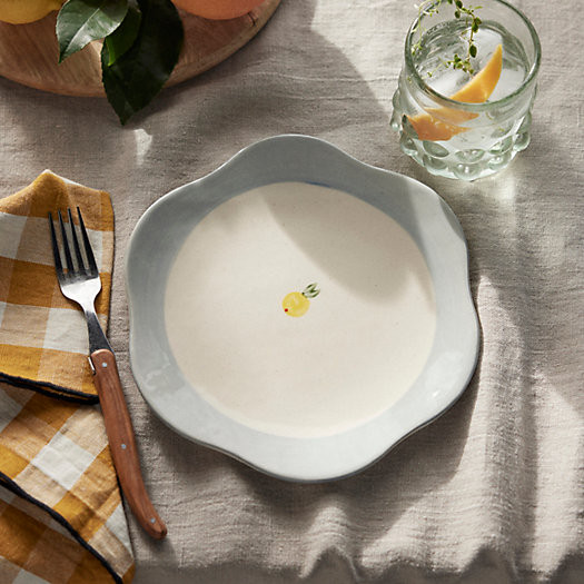 Painted Fruit Stoneware Plate | Terrain