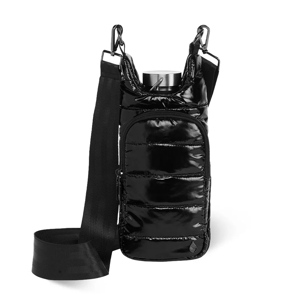 Black Glossy HydroBag® with Black Strap | WanderFull 