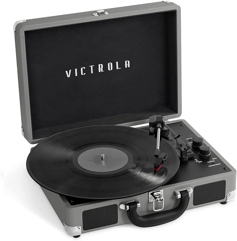 Victrola Vintage 3-Speed Bluetooth Portable Suitcase Record Player with Built-in Speakers | Upgra... | Amazon (US)