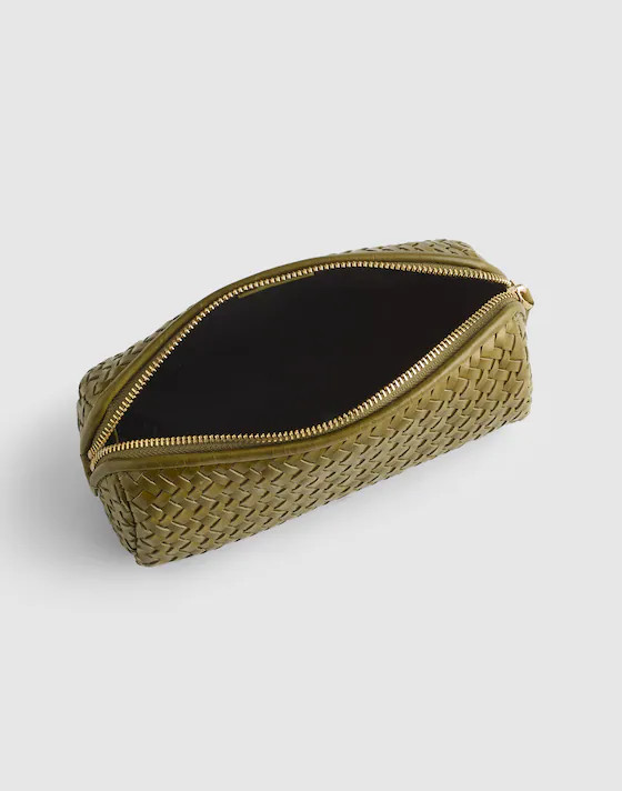 The Signature Woven Zip Pouch | Madewell