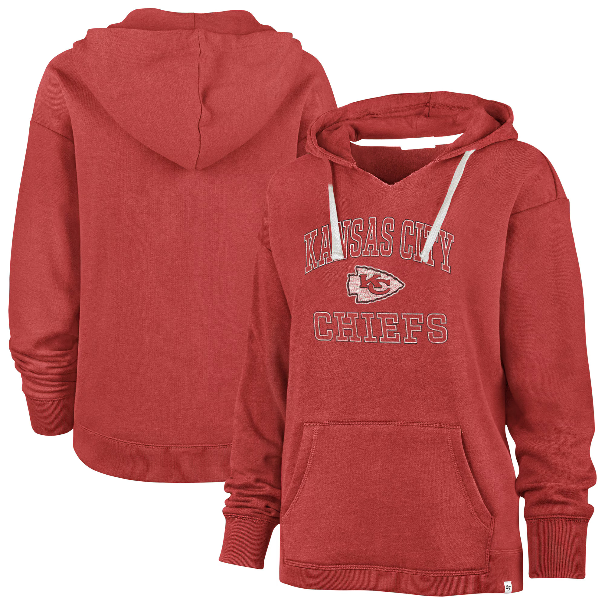 Women's Kansas City Chiefs  Profile Red Kennedy Pullover Hoodie | NFL Shop