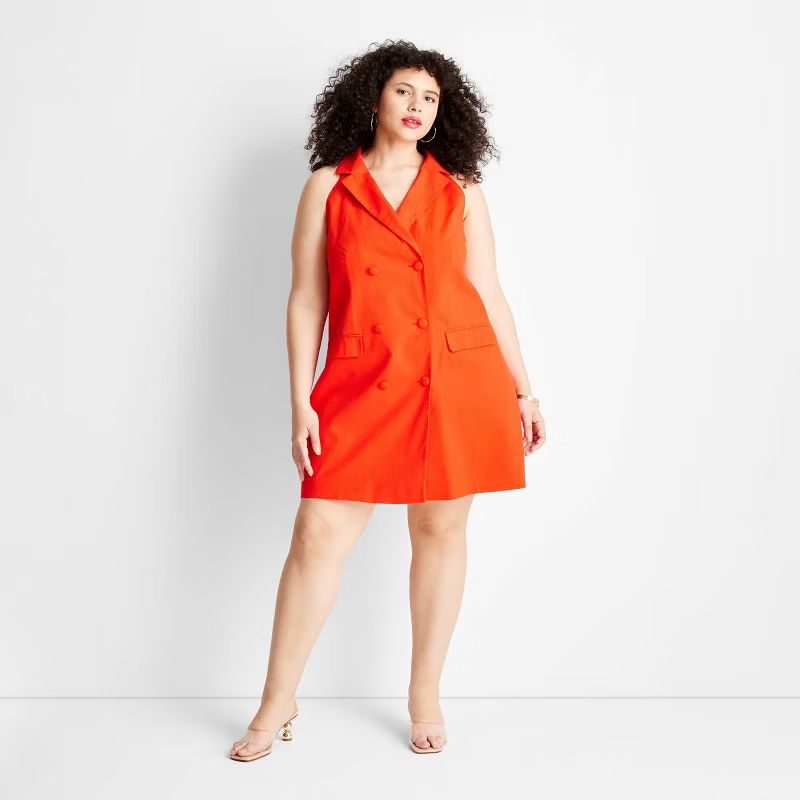 Women's Sleeveless Blazer Mini Dress - Future Collective™ with Jenee Naylor Red | Target