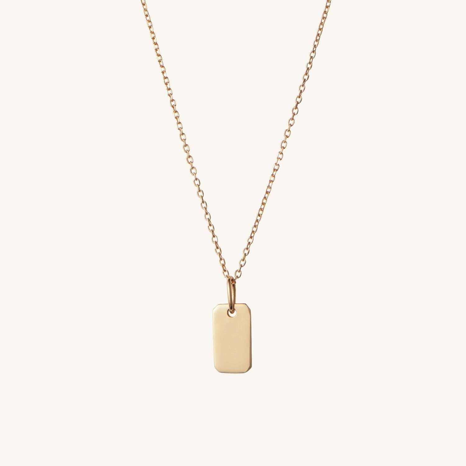 Engravable Tag Necklace | Mejuri (Global)