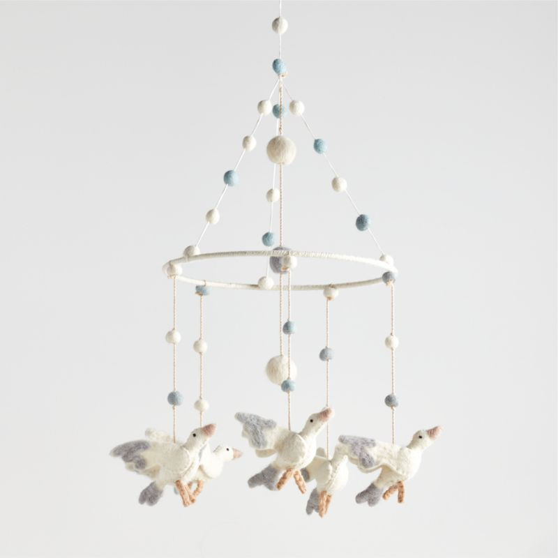 Pehr Surprise Stork Baby Mobile + Reviews | Crate & Kids | Crate & Barrel